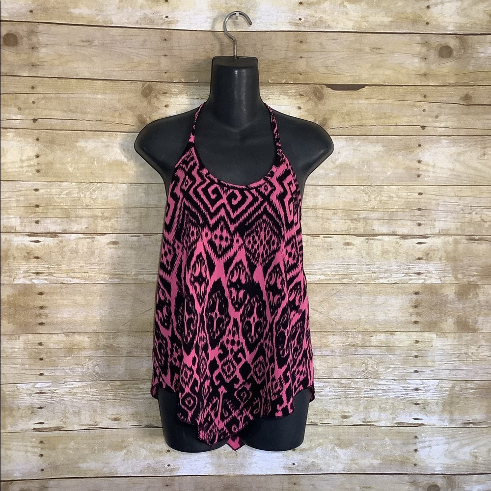 Women’s no boundaries tank top size small pink tribal